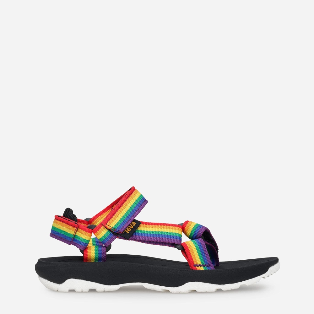 Teva Hurricane XLT2 Rainbow Pride - Kids' Teva Hiking Sandals - Multicolor / Black | India (WHSZ9384